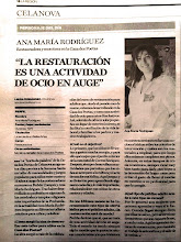 Entrevista en "La Región". Talleres infantiles en la Fundación Curros Enríquez, Celanova.