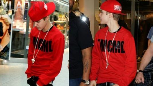 justin bieber ymcmb sweatshirt. Justin Bieber was spotted in