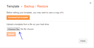Restore Your Blogger Template