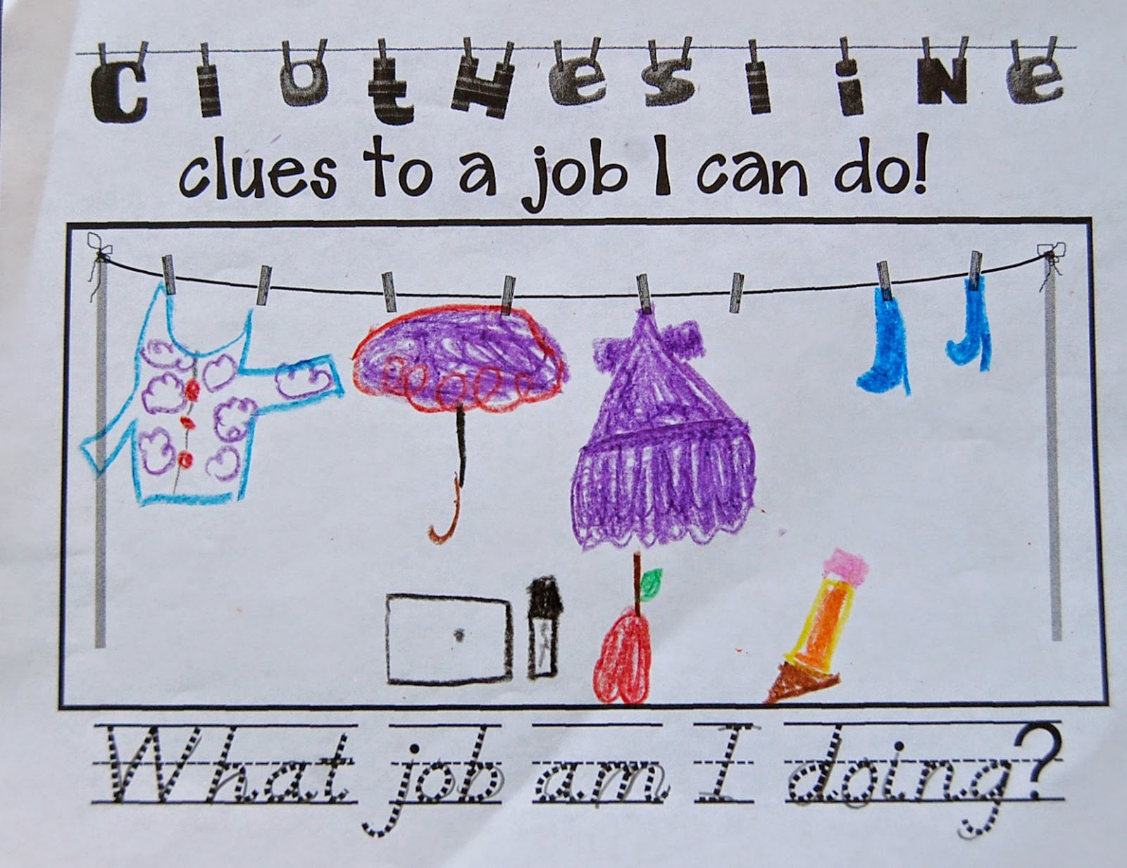 The Corner On Character PPBF Clothesline Clues