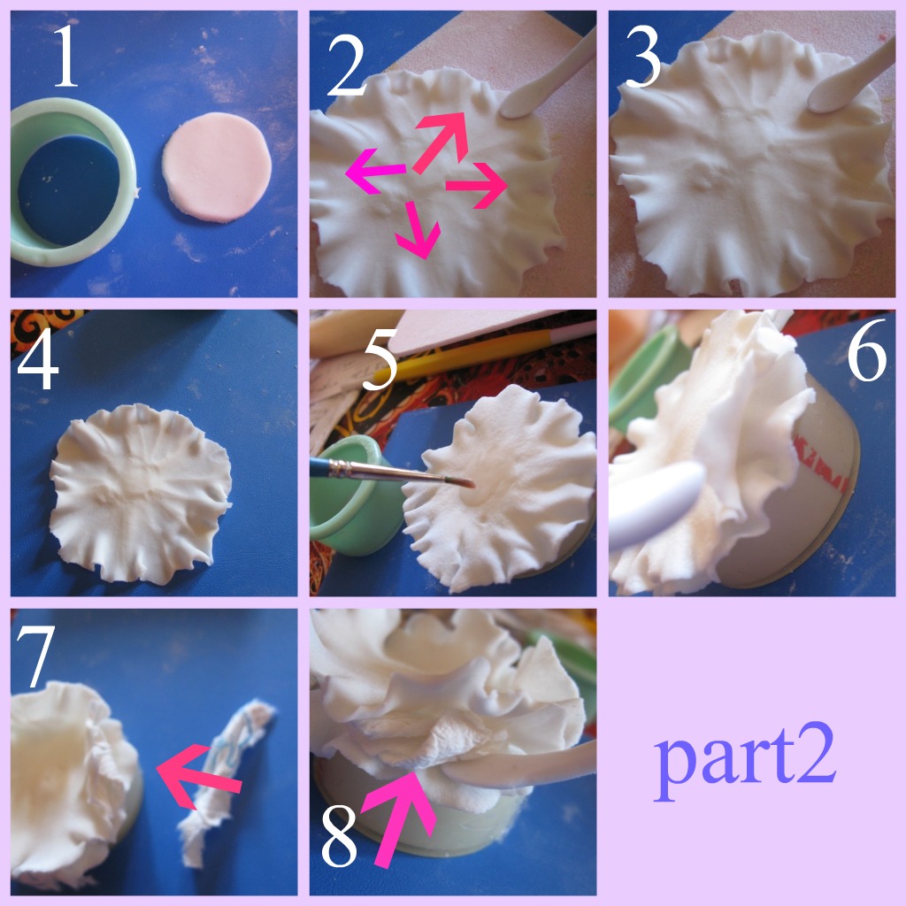 Belle Cake Topper and Mould how to make gumpaste or fondant carnation