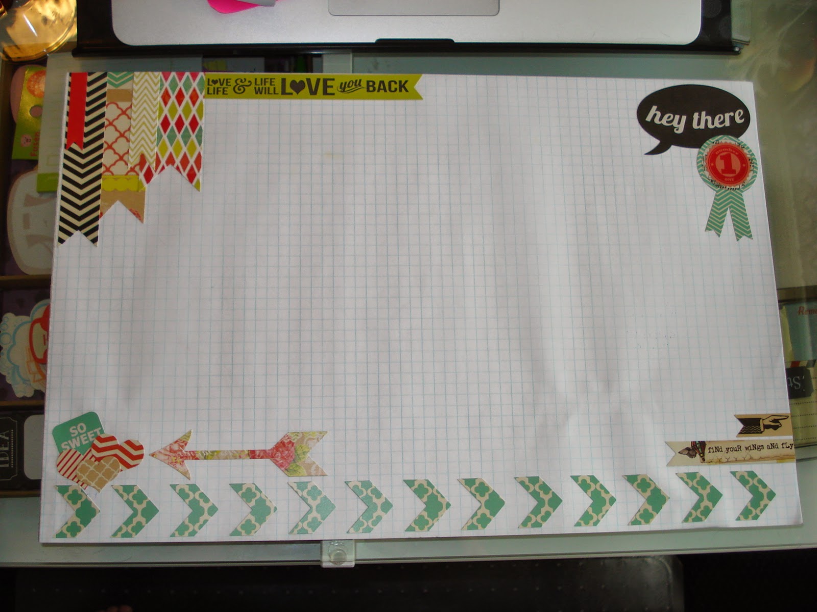 A Creative Operation The Desk Blotter Decoration Continues...