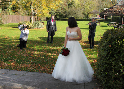 A behind the scenes look at a wedding photoshoot for a New Forest venue.