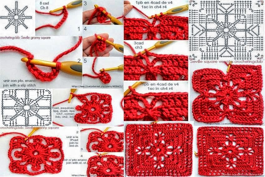 Cómo tejer un "square" o cuadrado crochet paso a paso | Todo crochet