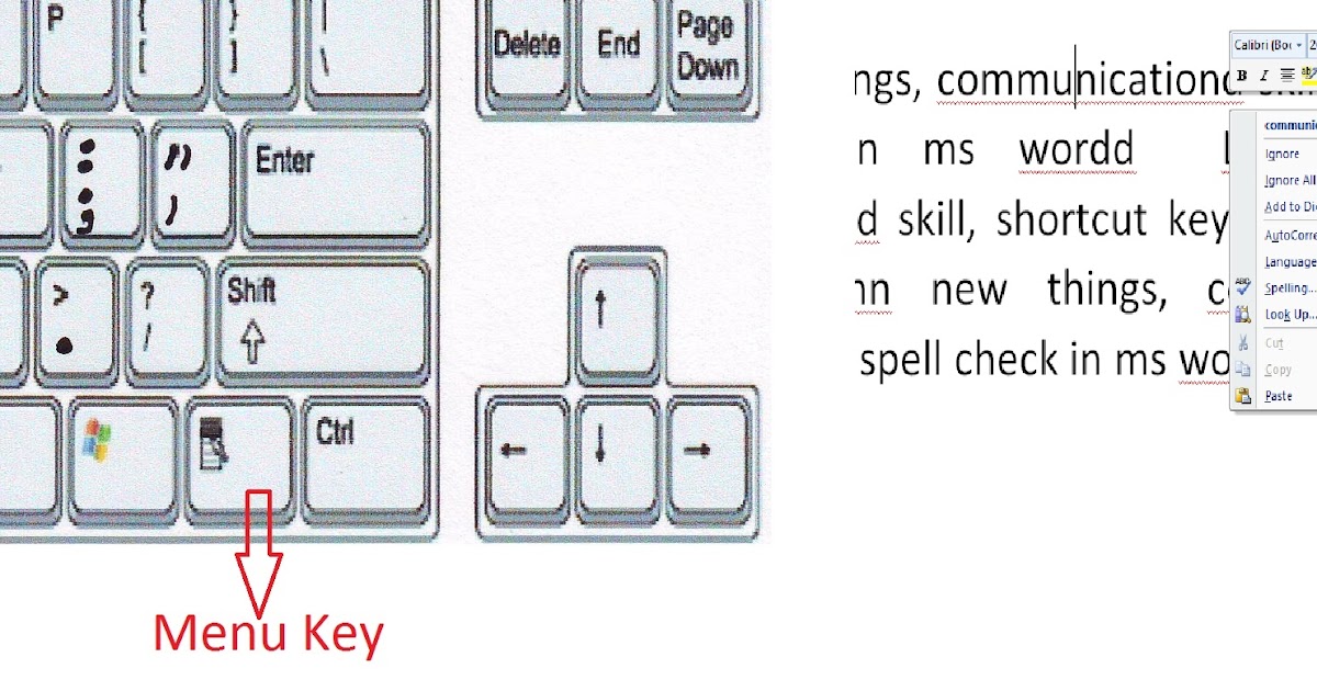 Learn New Things Shortcut Key to Spell Check in MS Word