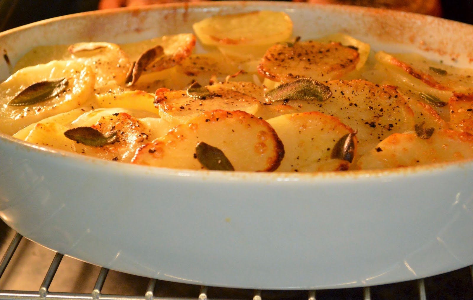 Kitchen Delights Potato Boulangère Cooked in a Steam Combination Oven