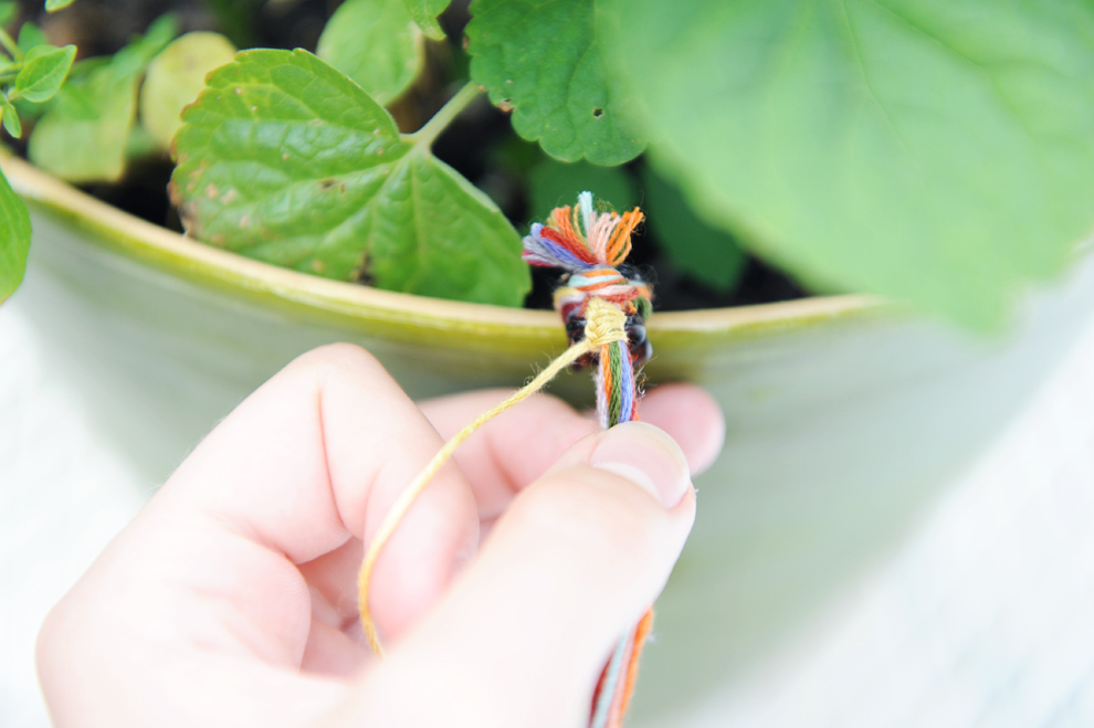 Paper Raindrops Faux hair wrap DIY