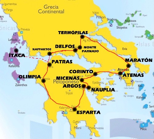 Resultat d'imatges de delfos mapa