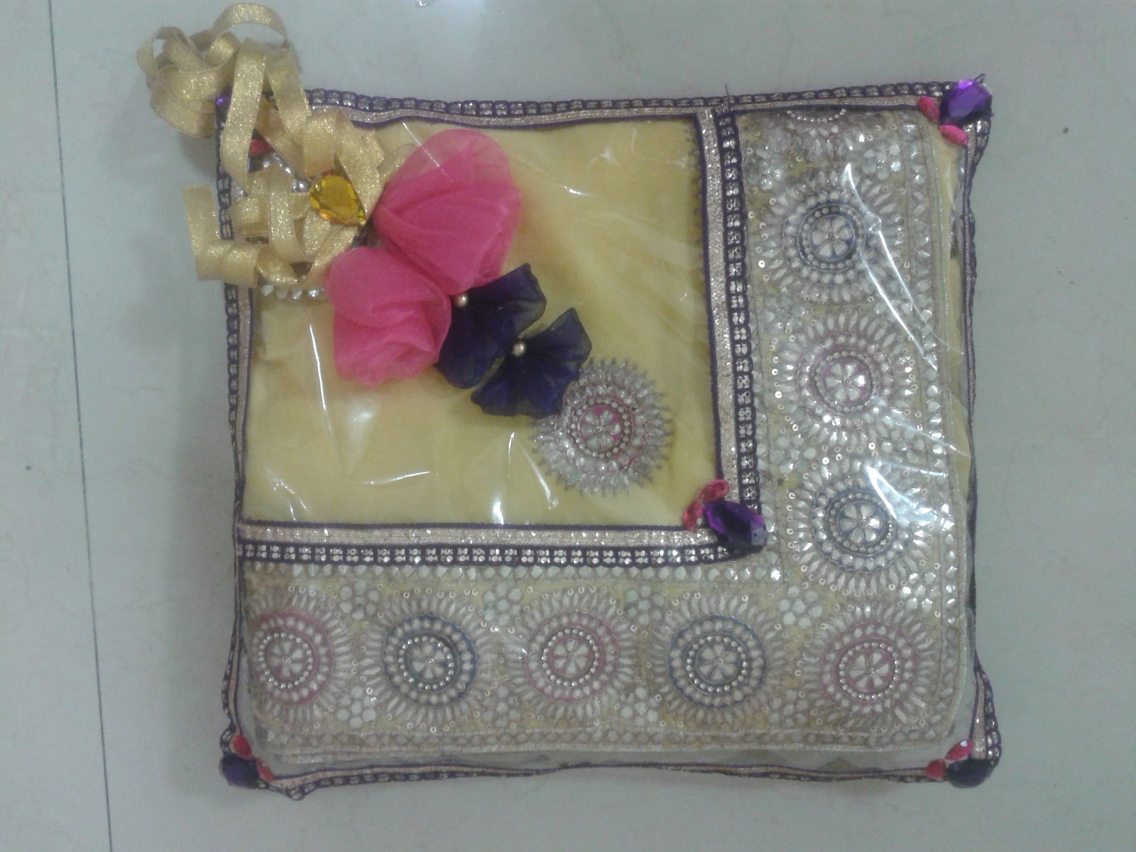 Silkribbonssthe hobby lobby Saree Packing