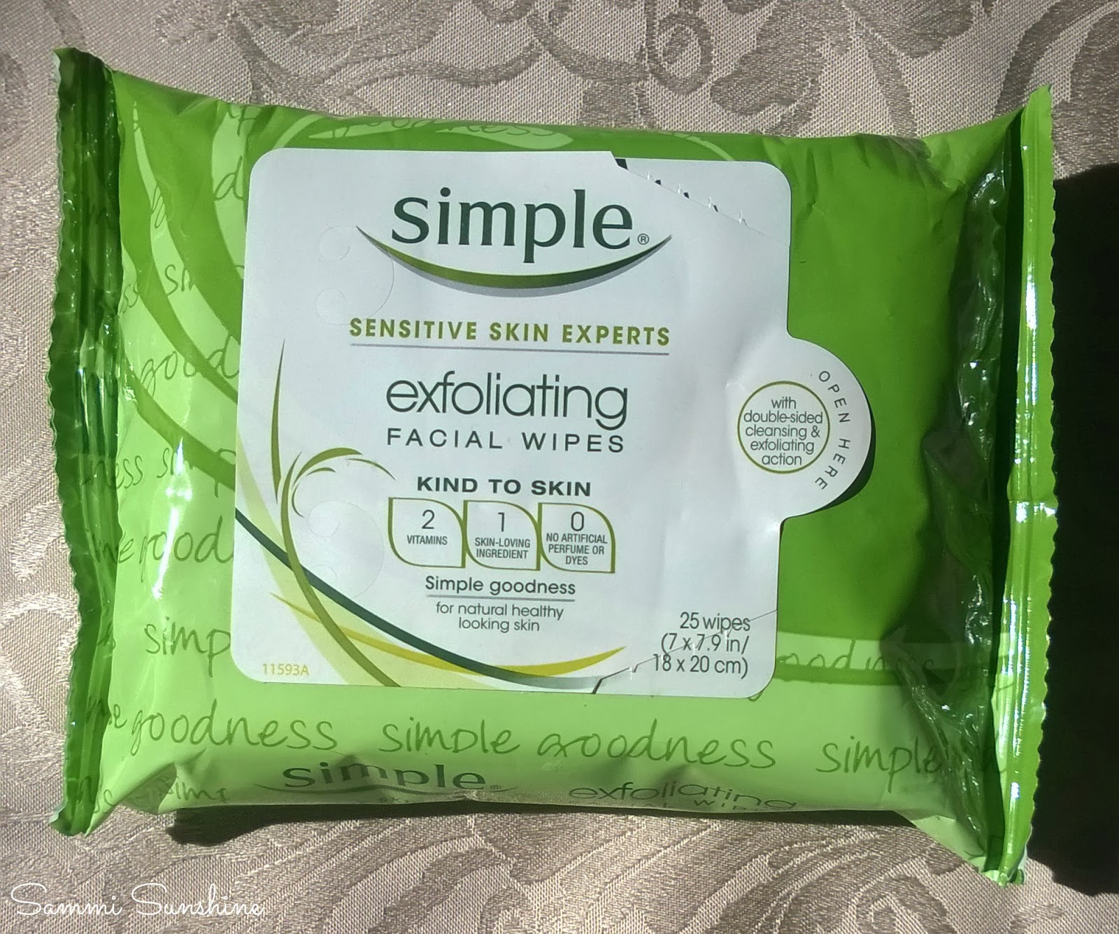 Product Review Simple Exfoliating Facial Wipes