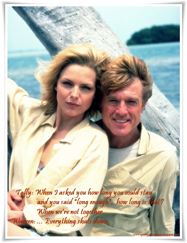 Up Close And Personal Quotes Quote To Remember: Up Close & Personal [1996]