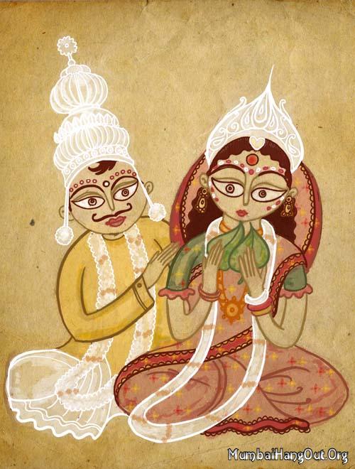 ART A AALPONA Bengali Paintings