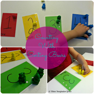 Counting Practice with Sorting Bears