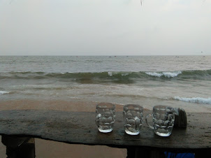 View from  " Cafe Antonio " in Anjuna.