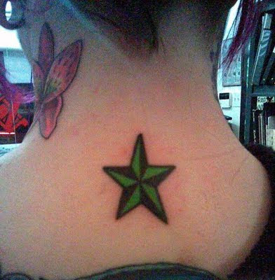Though nautical star tattoos are popular among men due to the early history