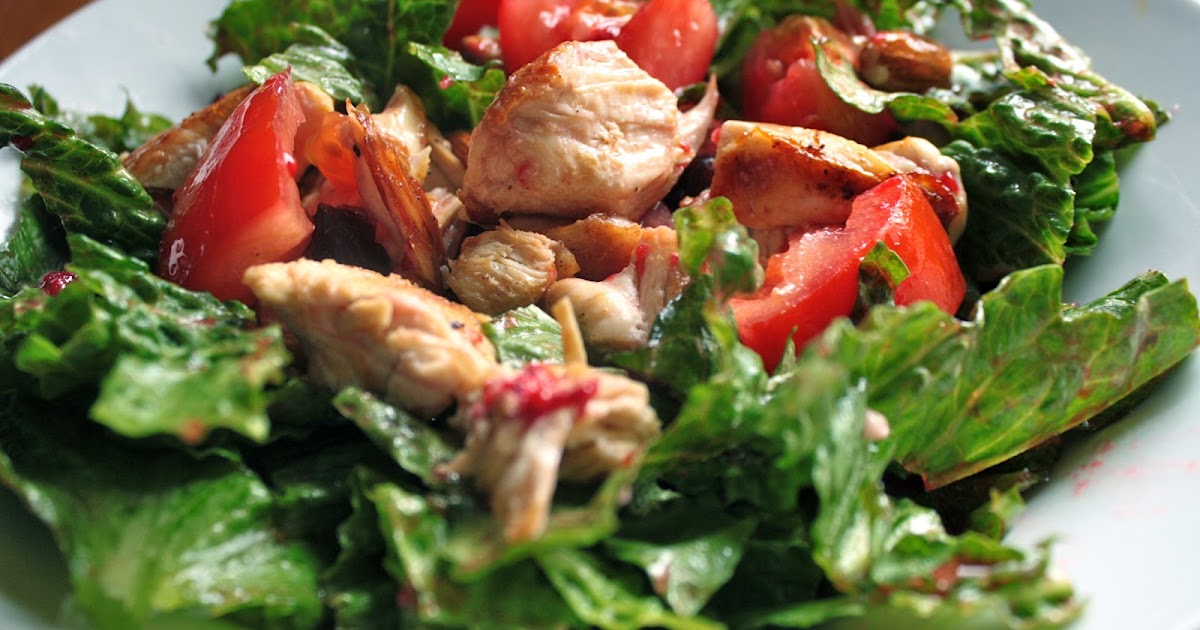 SHARING THE KITCHEN Grilled Chicken Salad with Raspberry Vinaigrette