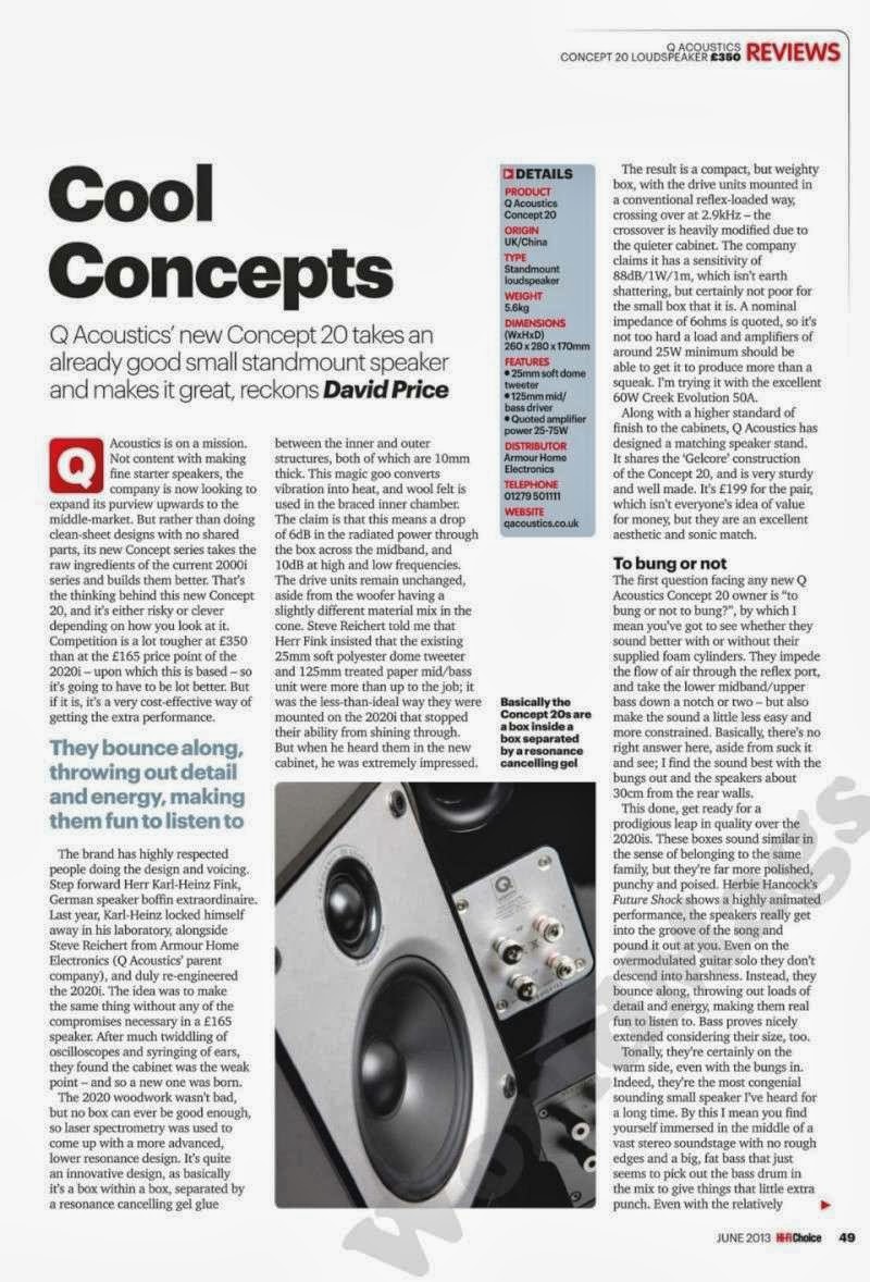 AUDIO CENTRE Speakers › Bookshelf Speaker › Q Acoustics Concept 20