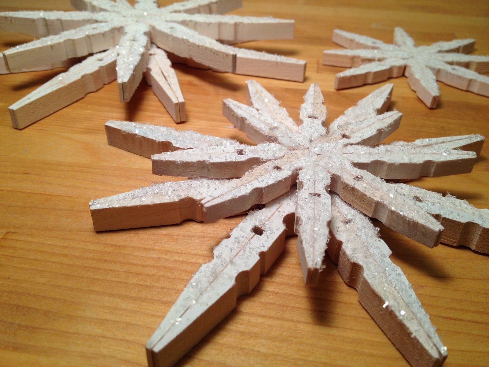 Beth Watson Design Studio Wooden Clothespin Snowflake Tutorial for STICKY U!