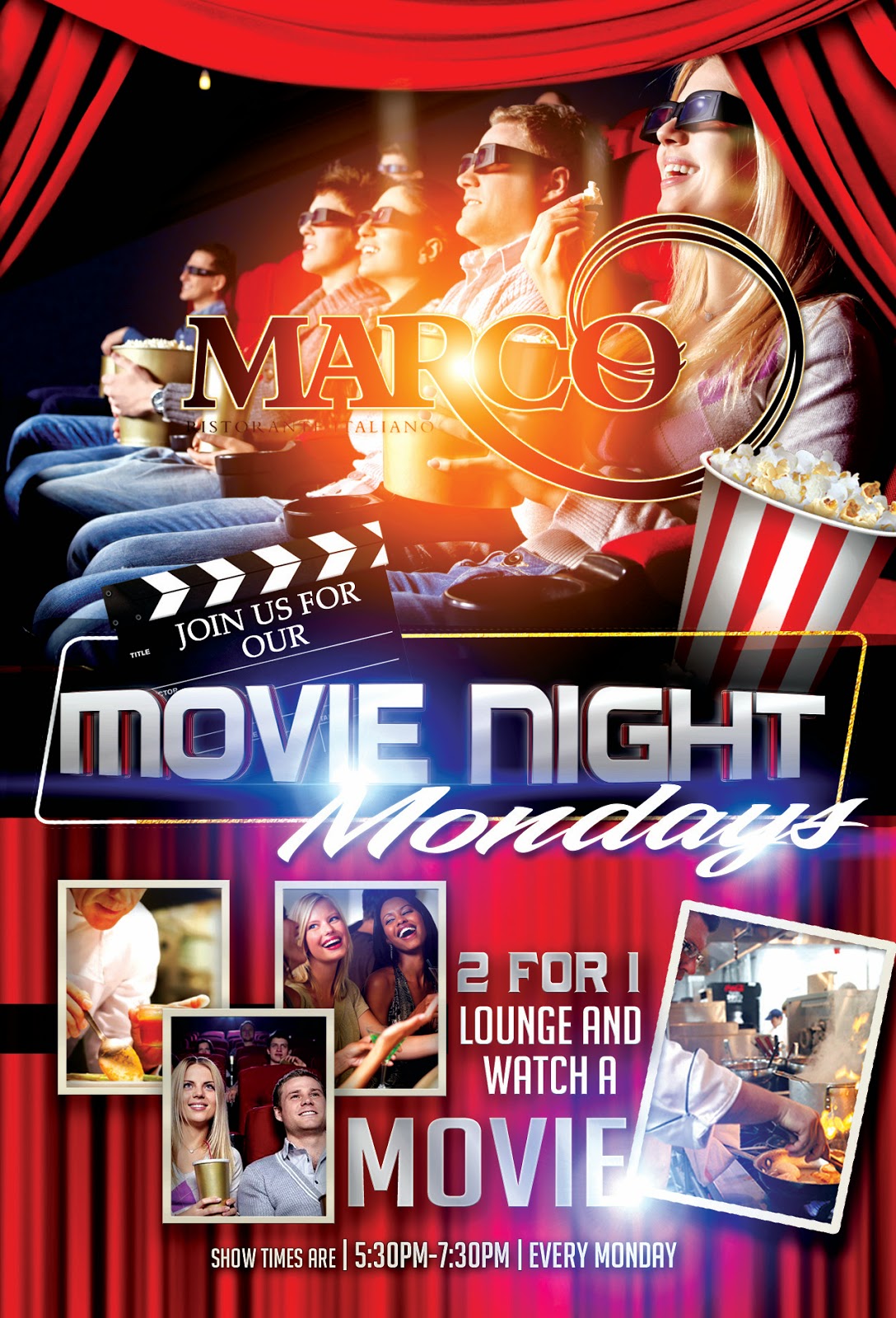 Marco Ristorante Italiano "Movie Night Mondays" Marco Warner Robins