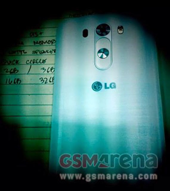 LG G3, Νέα φωτογραφία παρουσιάζει το πίσω μέρος της συσκευής