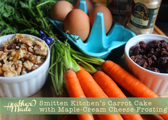 Heather O Made Smitten Kitchen's Carrot Cake with MapleCream Cheese