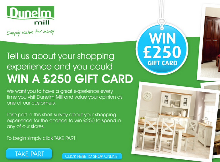www.Talktodunelm.co.uk Win a ￡250 Dunelm Gift Card