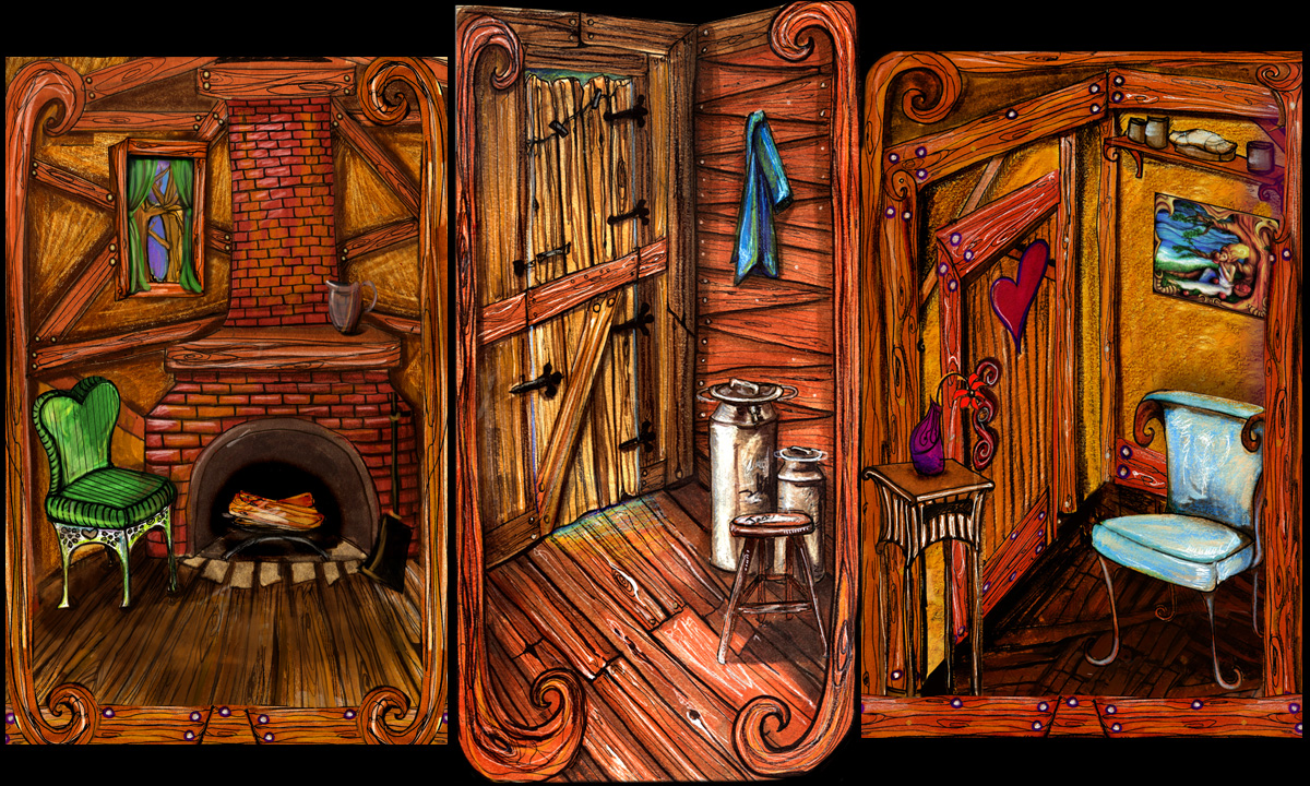 alicia's illustration blog more set progress Into the woods