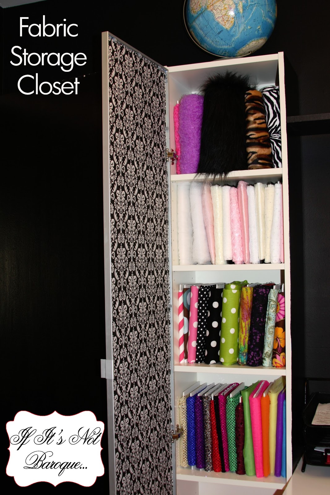 If It's Not Baroque... Fabric Storage Closet in my Office/Craft Room