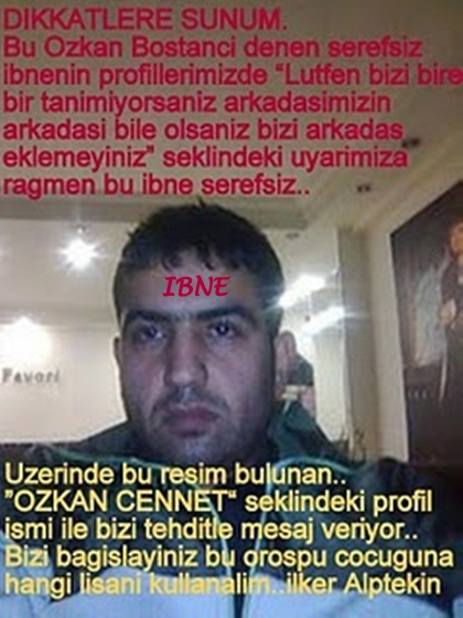 OZKAN CENNET,DAMGALADIK,INTERNETIN AYNI CETEDEN BINBIR SURAT KADROLU SEREFSIZI