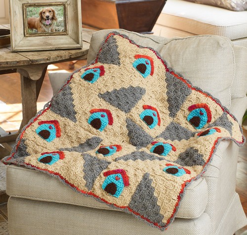 A Dog's Home Throw - Free Pattern