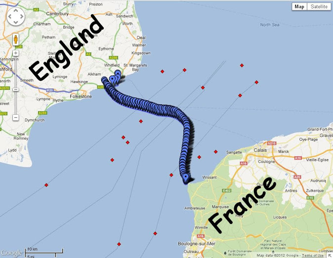 Gords Swim Log English Channel Swim