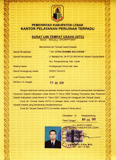 gegegenie's blog: Dokumen Legal Aspek Pendirian Perusahaan