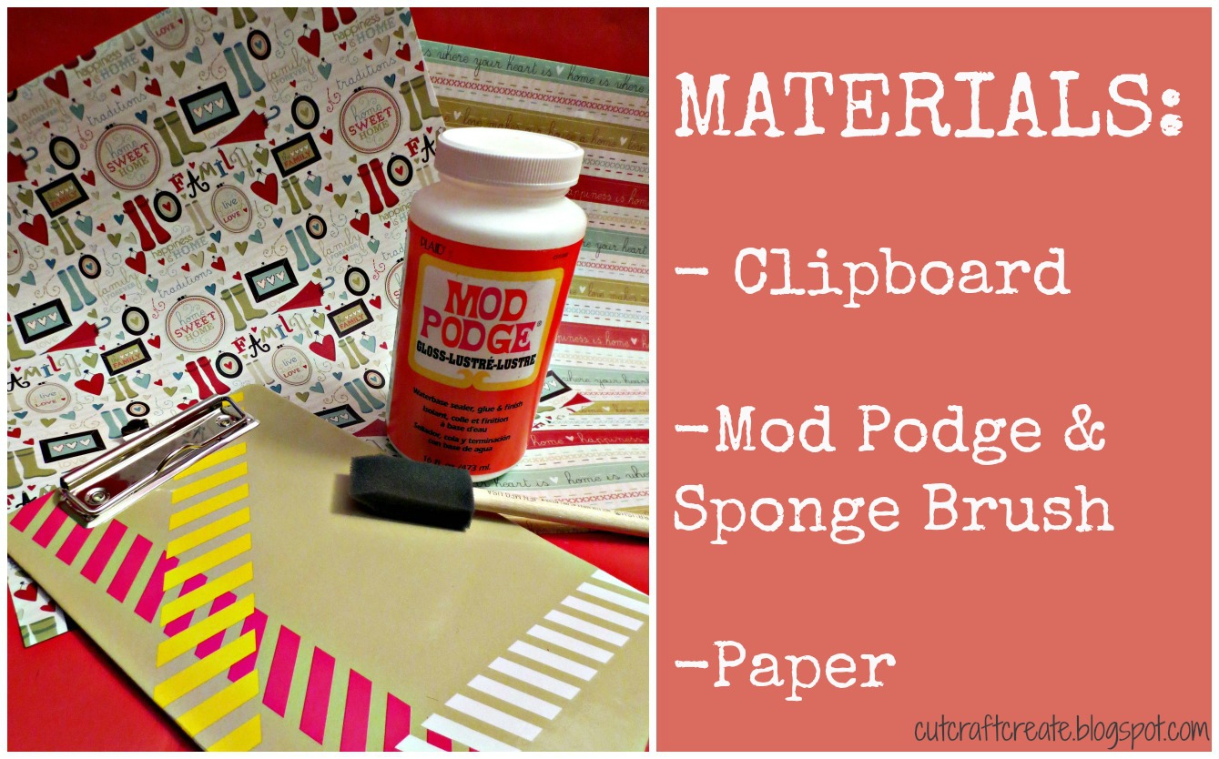 Cut, Craft, Create DIY Clipboard for around 1