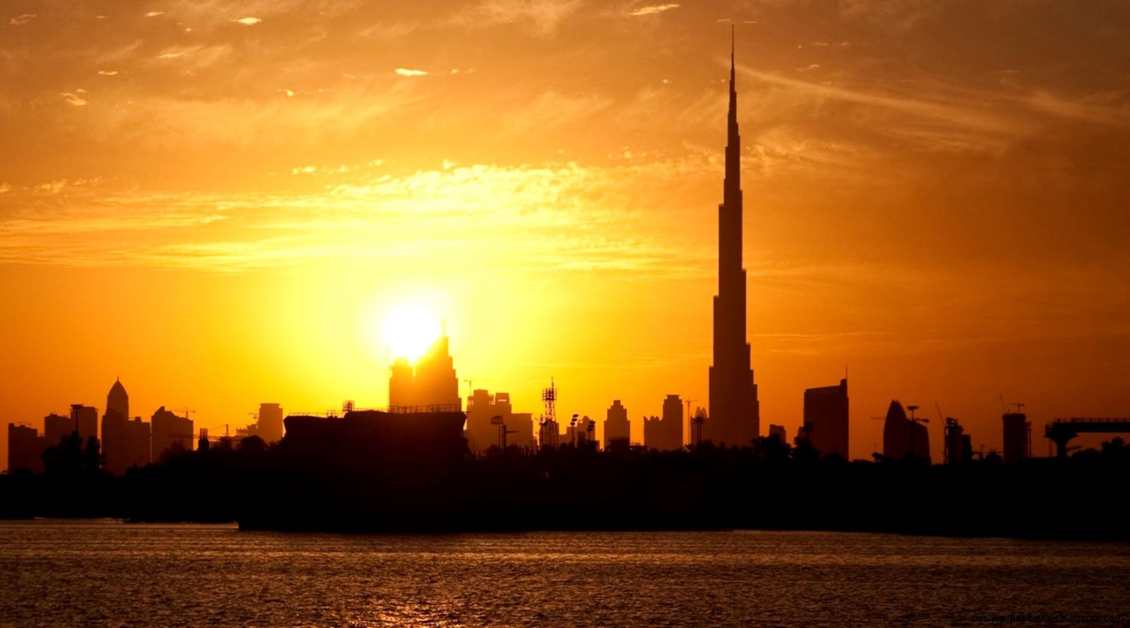 Dubai Skyline Sunset Dubai Skyline Sunset