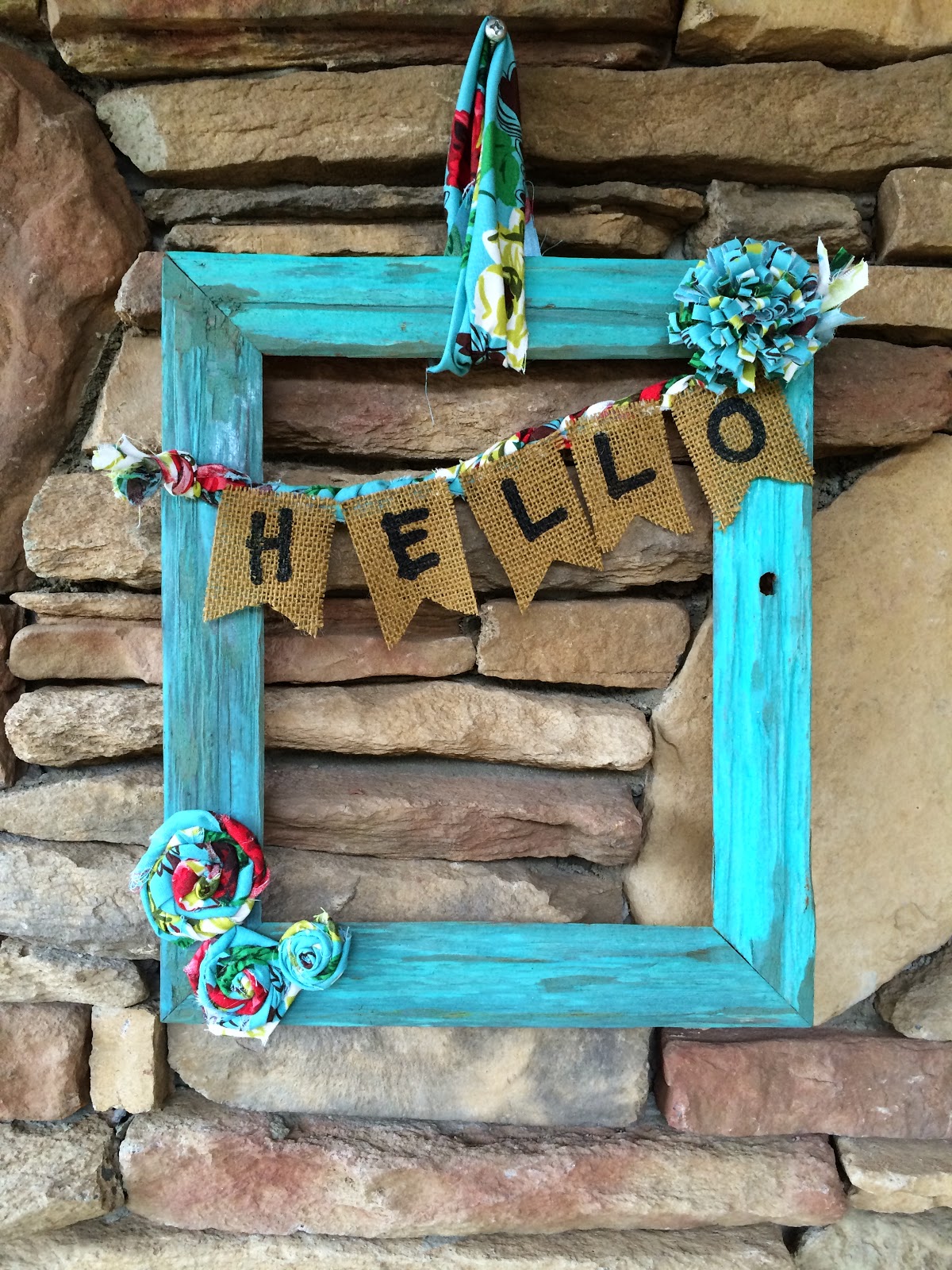 Cut Now, Measure Later Picture Frame Front Door Decor