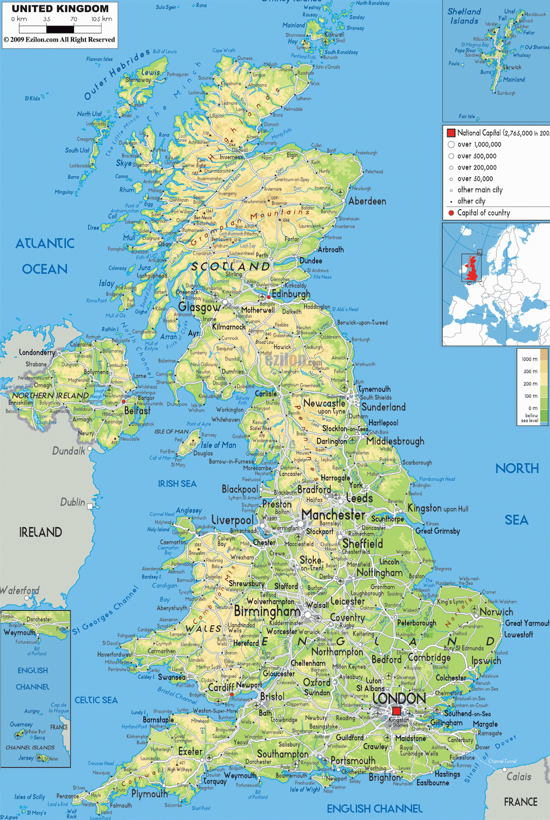 Reino Unido | Mapas Geográficos do Reino Unido - Enciclopédia Global™