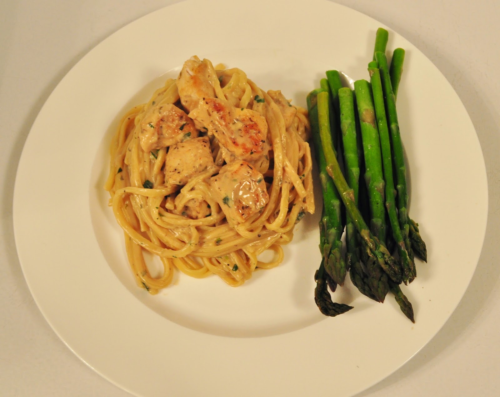 My Tiny Oven Creamy Balsamic Chicken Linguine