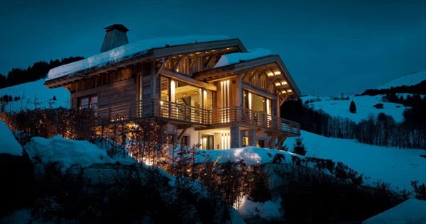 Diseño de Interiores & Arquitectura: Cabaña en la Montaña Lujo en los