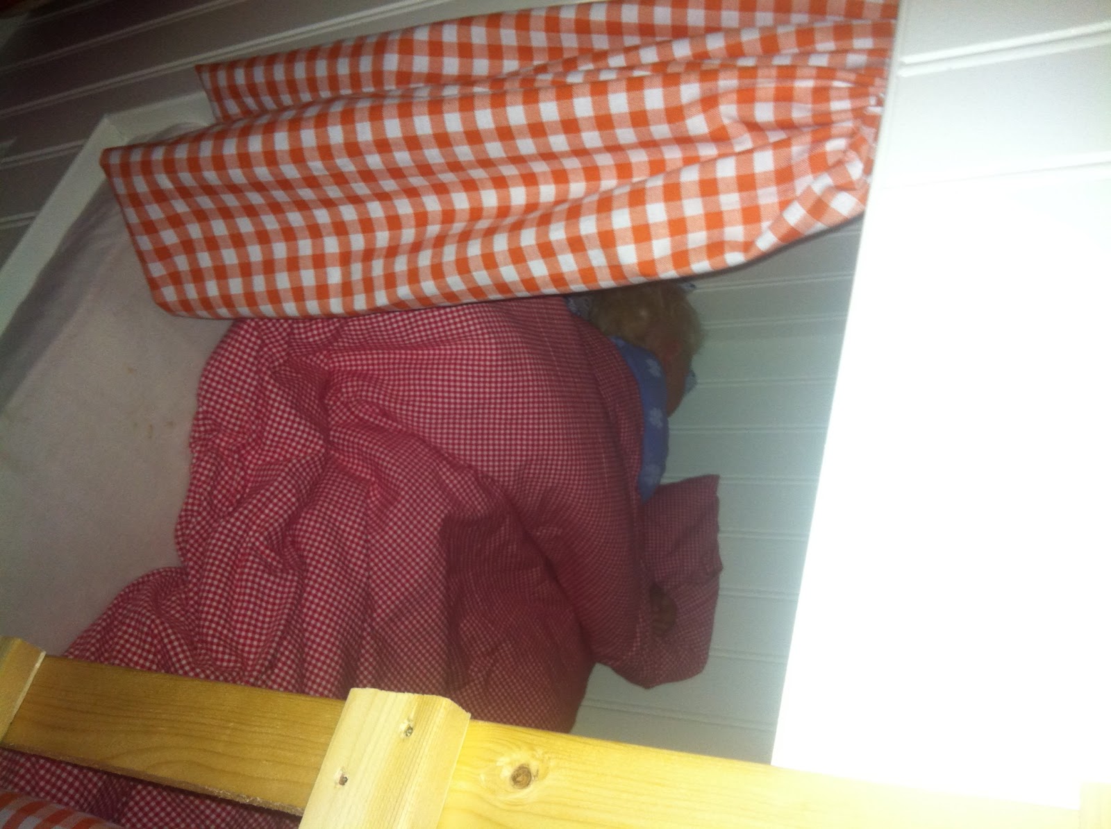 Line´s forunderlige verden: hulen bag gardinet..