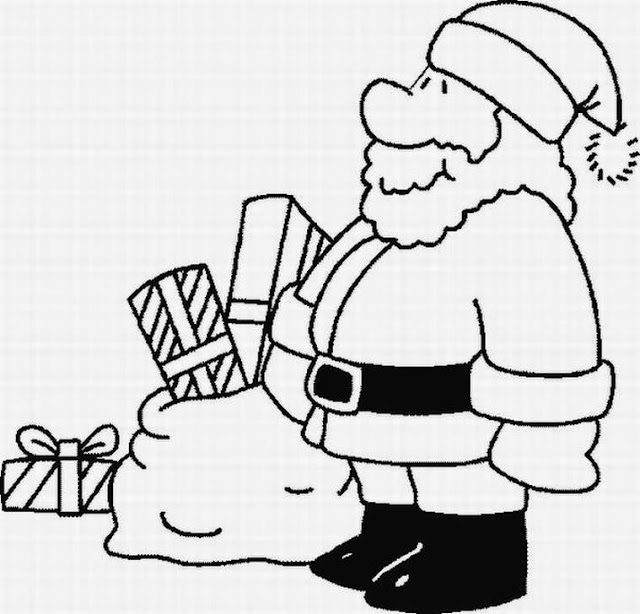 Santa Claus christmas coloring page holiday.filminspector.com