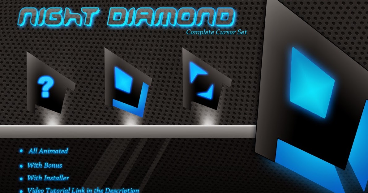 Night Diamond Blue Cursor