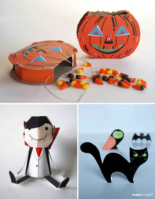 Last-minute Halloween paper crafts | How About Orange