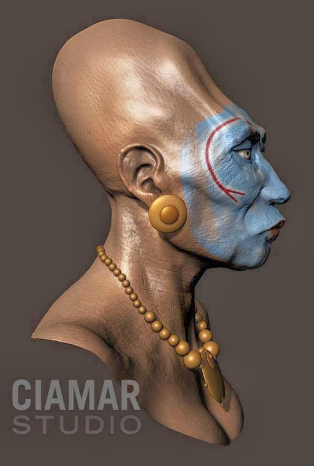 Plates of Gold New Long Skull reconstruction illustrations