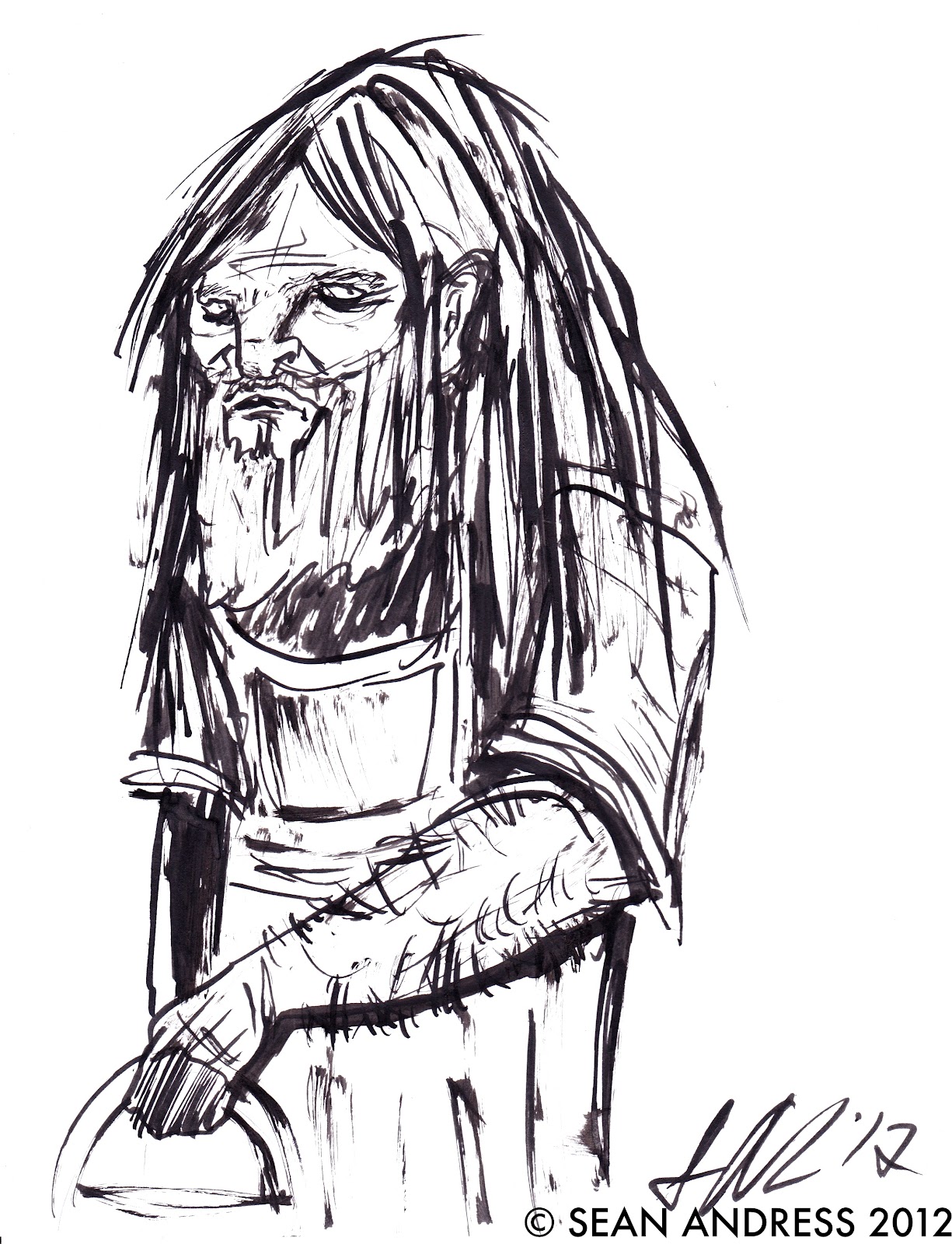 Working Man Drawing