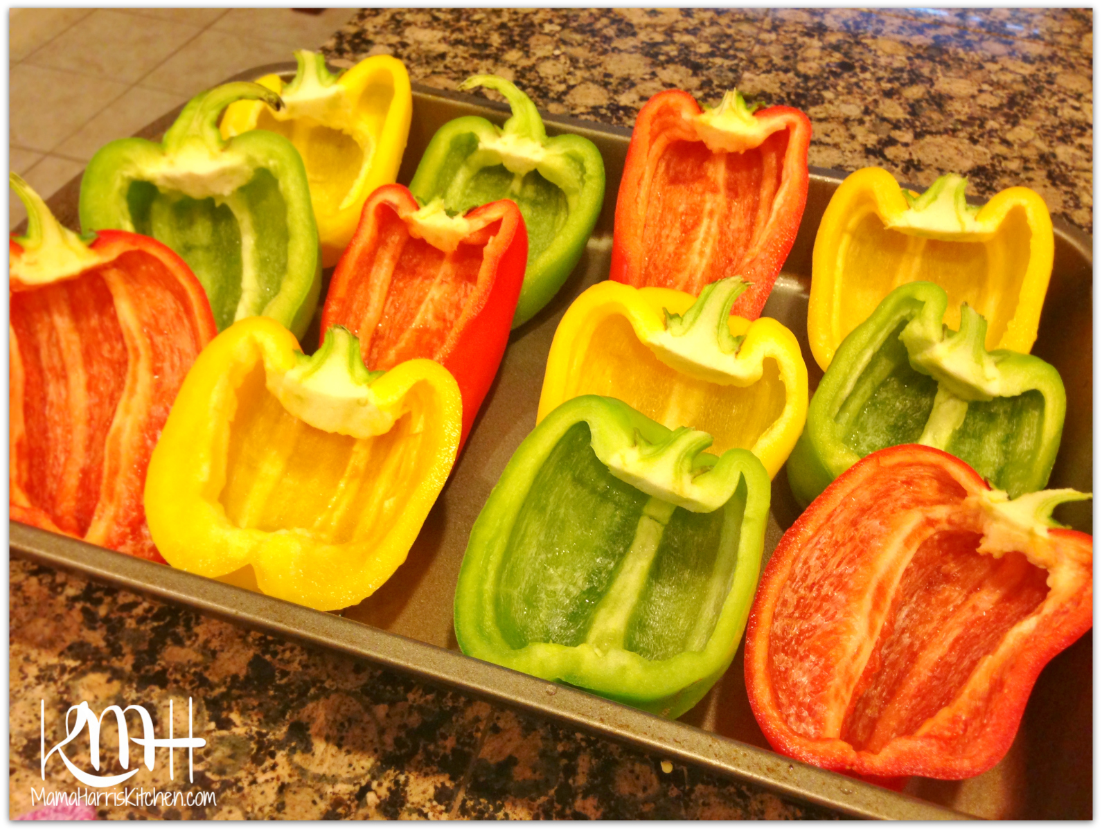 Roasted & Stuffed Bell Peppers Mama Harris' Kitchen