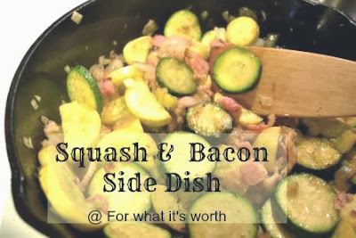 squash bacon onion vegetable side dish