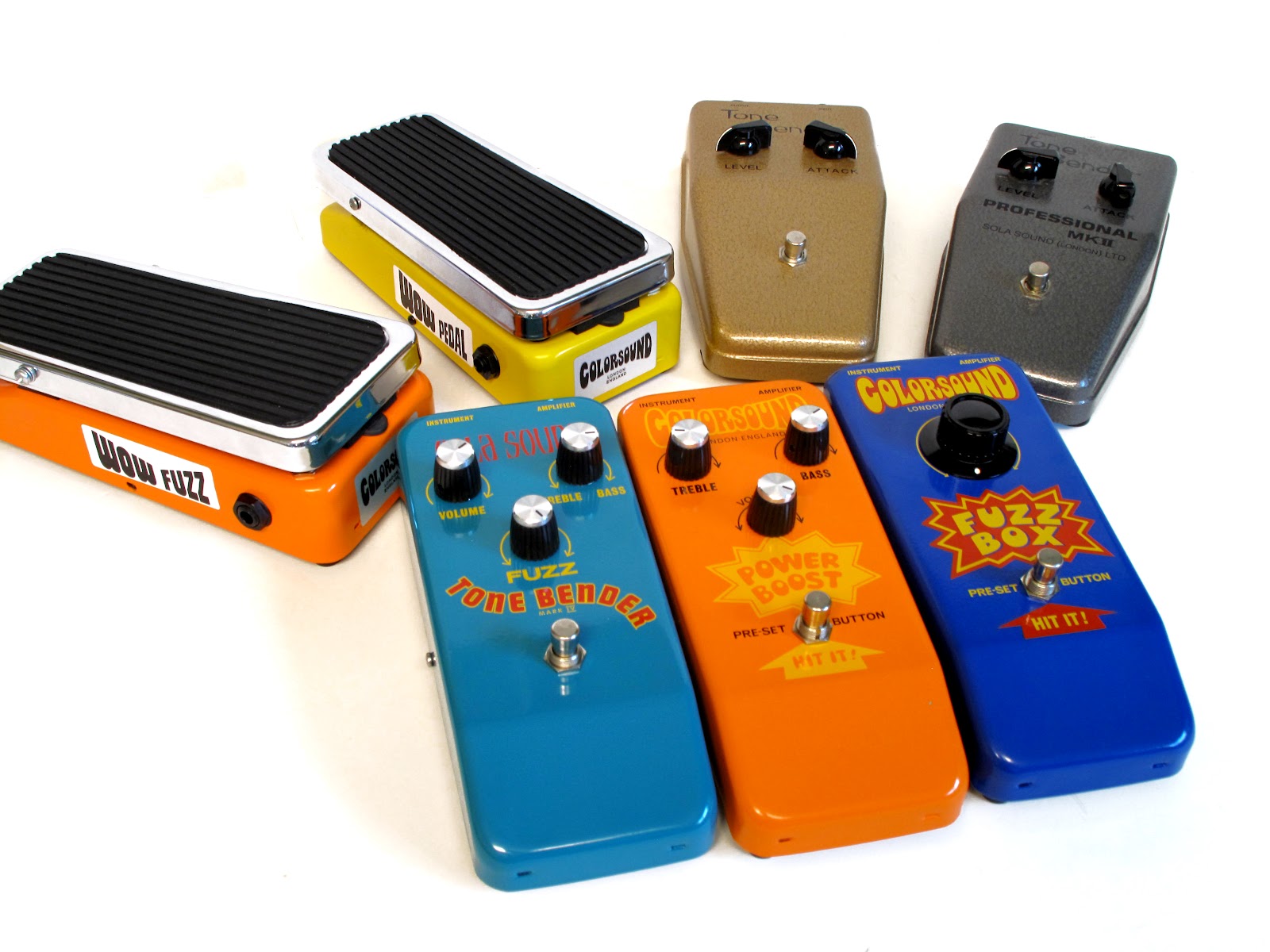 Colorsound dream lineup… Guitar pedals, Guitar gear, Effects pedals