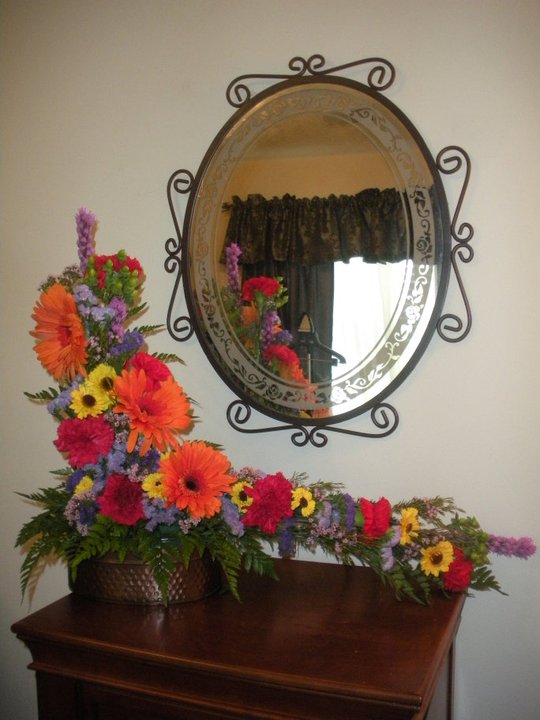 Heather Bee Floral Designs "L" Shaped Arrangements