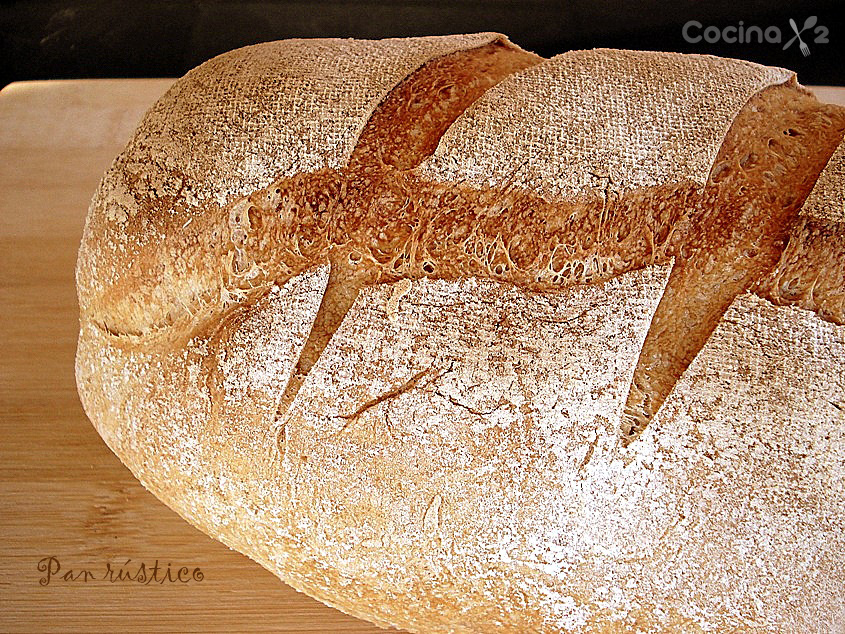 Pan con masa vieja  amasado en panificadora y con harina de supermercado -  La Rosa dulce