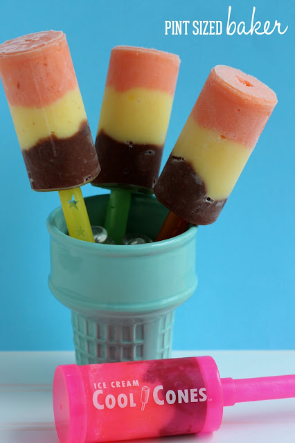 Strawberry, Vanilla, and Chocolate Pudding Popsicles are great for the summer heat! #summer #popsicles from www.pintsizedbaker.com